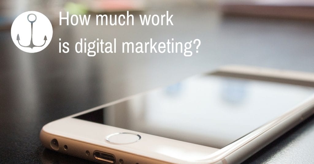 How much work is digital marketing-