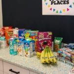 A breakfast cereal bar set up during Ship It Day 2019